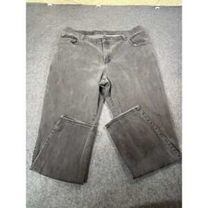 Blue Jeans Premium Quality Black Fade Straight Leg Jeans Size 18W Medium‎